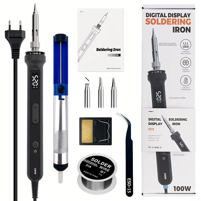 100W Digital Soldering Iron Ki - đánh giá và giá Elektronik Repair
