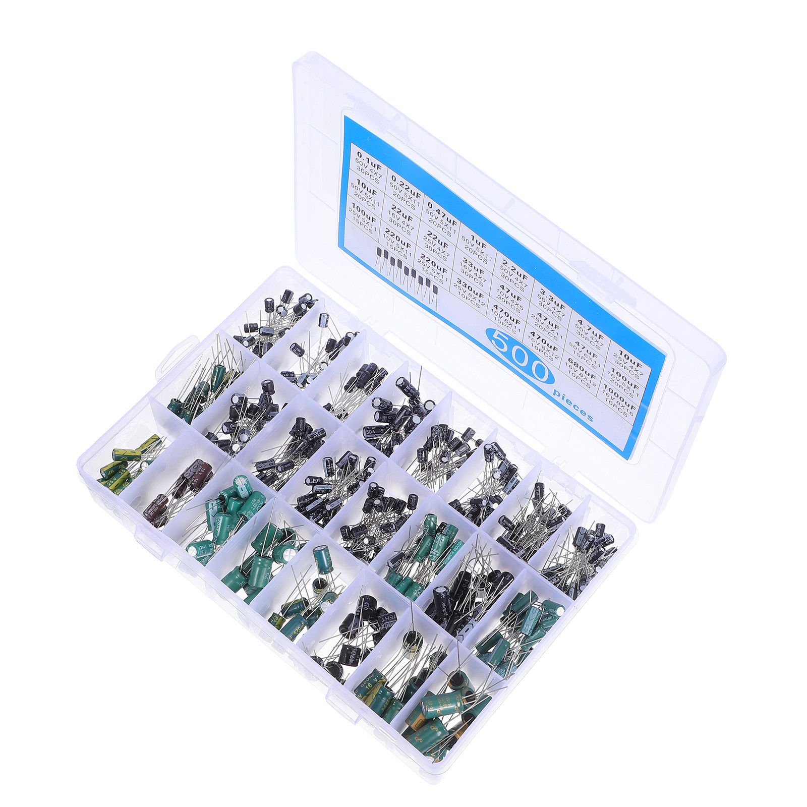 500Pcs Aluminum Electrolytic C - đánh giá và giá Repair Electronics