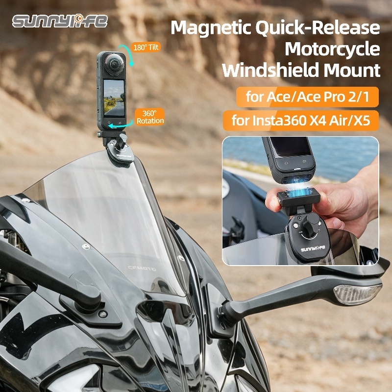 Magnetic Quick-Release Motorcy - đánh giá và giá Insta360 Camera X4